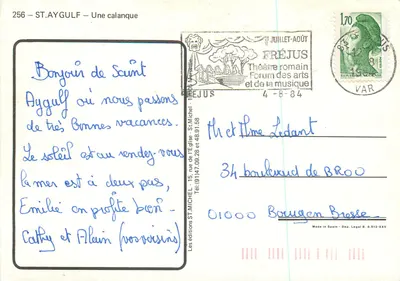 Saint-Aygulf — Eine Bucht — Les éditions ST. MICHEL — Rückseite