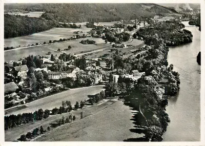 Bad Schinznach — vista aérea — Fabricação suíça, n° b 02262