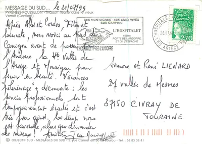 Escada florida nas Pirinéus-Roussillon — Objectif Sud — Verso