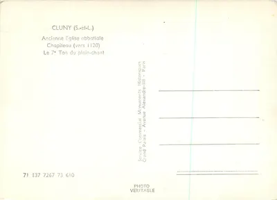 Cluny (S.-et-L.) — Starsza abbatyjska świątynia — Kapitel (około 1120) — 7. ton pieśni niespiewanej — Rewers