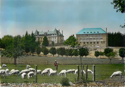Escola Regional de Agricultura de Neuvic d'Ussel — Paisagem pastoral com pastor e ovelhas — Edições Artísticas G. Bacuet