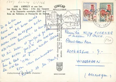 Annecy e seu Lago — Lumicap, 3582 — Verso