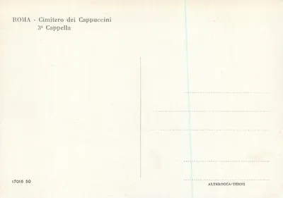 Cimitero dei Francescani — 3a cappella — Alterocca-Terni — Verso