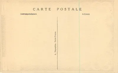 Castelo de Chenonceau — História e proprietários — A. Papeghin, Paris-Tours — Verso