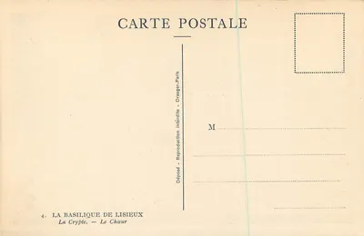Krypta — Bazylika w Lisieux — Draeger-Paris — Rewers