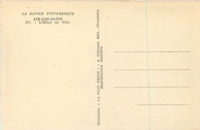 Gimy — Centrale plein met stadhuis — G. Gimy — Achterkant