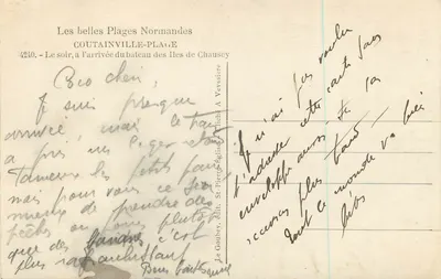 As belas Praias da Normandia — COUTAINVILLE-PLAGE — St-Pierre-Eglise, edit. A. Veysière — Verso