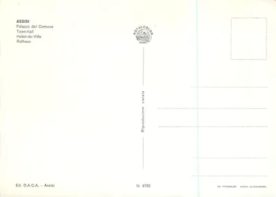Fontanna z lwem — Nocera Umbra — Ed. D.A.C.A. N. 8792 — Rewers
