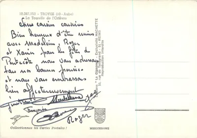 A Torre do Ouro — Troyes (Aube) — Edições Hachette — Verso