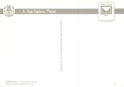 Edynburg — Military Tattoo — Whiteholme (Publishers) Ltd Dundee — Rewers