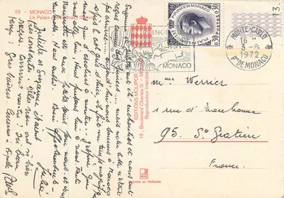 Palazzo dei Principi — Monaco — Edizioni Molipor — Verso