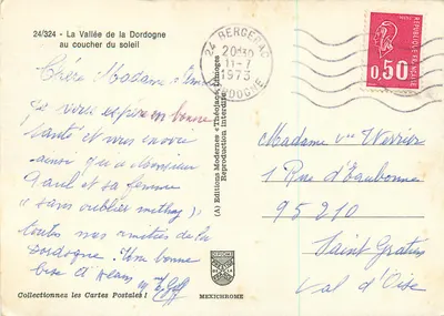 Dolina Dordogne — za zachodem słońca — Wydawnictwo Modern « Tréjolac » — Rewers