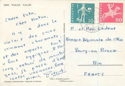 Valais - Wallis — krajobrazy i tradycyjne stroje — Fot. Klopfenstein, Adelboden — Rewers