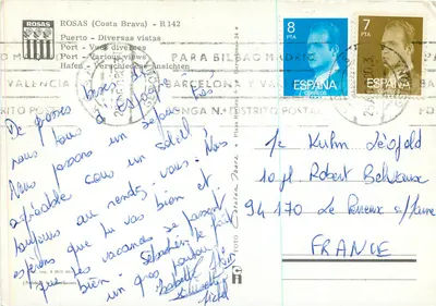 Rosas - Puerto — Diversas vistas — Editor R142 — Verso