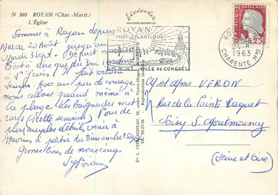 Kerk van Royan — Royan (Charente-Maritime) — Uitgever Elcée, n° 360 — Achterkant