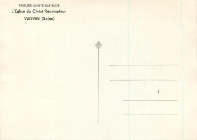 Kościół Chrystusa Zbawiciela — Priostry św. Bathildy — Vanves (Seine) — Rewers