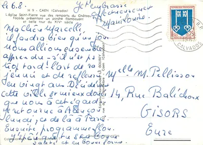 Kościół Świętego Piotra — Caen (Calvados) — Wydawnictwo Goubeys — Rewers
