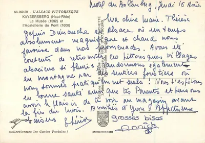 Kaysersberg — A Alsácia pitoresca — Editora IRIS — Verso
