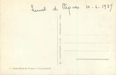 Saint-Paul-de-Vence — Ogólny widok — « REAL-PHOTO » C.A.P. — (8) — Rewers