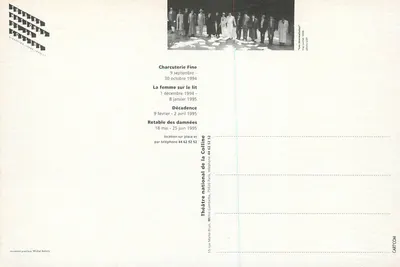 Os almoços do teatro — Teatro Nacional da Colline, Paris — edições CARTICOM — Verso