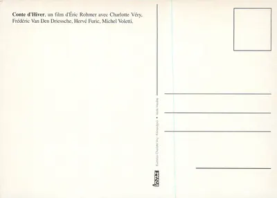 Conte d'Hiver — Éric Rohmer — Les Films du Losange — Back