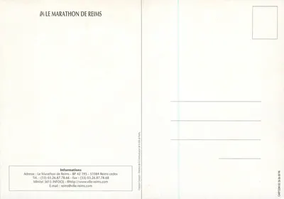 Maraton w Reims — 24 października 1999 — wydanie oficjalne — Rewers