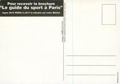 Guia do esporte em Paris — Mairie de Paris — Verso
