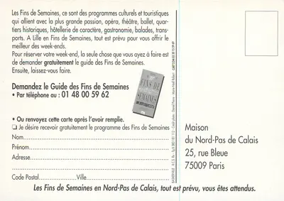 Fins de Semana em Lille — Festival de Lille, Ópera, Ballet, Museus — Maison du Nord-Pas de Calais — Verso