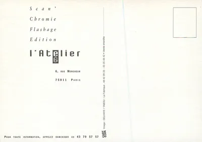 Impressora — efeito cromático — l'Atelier 6 — Verso