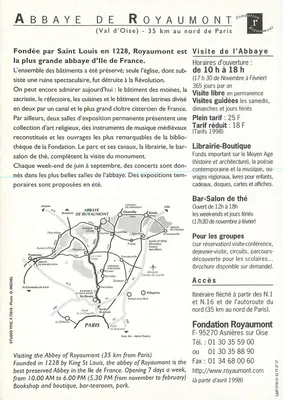 Royaumont — Abadia Real do Século XIII — Studio Yric — Verso