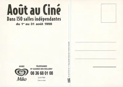 Agosto no Ciné — Festival cinematográfico — Mairie de Paris Culture — Verso