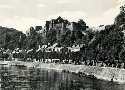 Bouillon — Château féodal et la Semois — Pâtisserie A. GEORGES