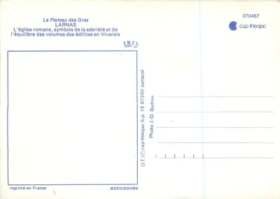 Rzymska świątynia w Larnas — Plateau des Gras — IRIS — Rewers