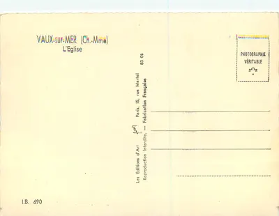 Vaux-sur-Mer (Ch. Mme) — Katedra — Wydawnictwo Art Martel — Rewers