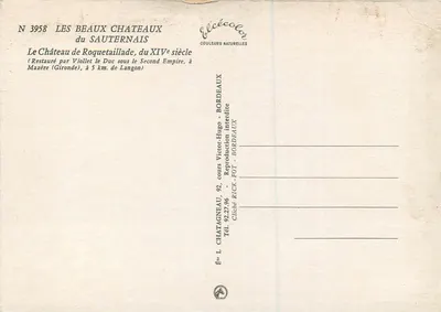 Kasteel van Roquetaillade — 14e eeuw — Élécé — Achterkant
