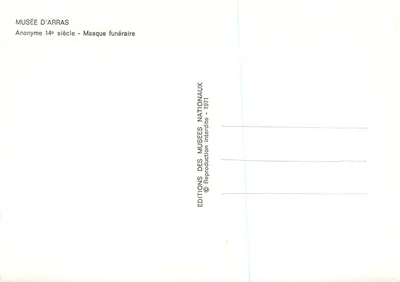Máscara fúnebre — 14º século — Éditions des Musées Nationaux — Verso