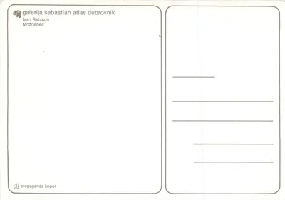 Pejzaż jesieni — malowanie — Galeria Sebastian Atlas, Dubrownik — Rewers