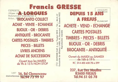 Cereste w Lorgues — Troglodytyczne osiedle w Arluc — Wydawnictwo CAP — Rewers