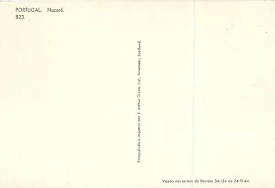 Nazareth — vista aérea — Arthur Dixon, Ltd., Escócia — Verso