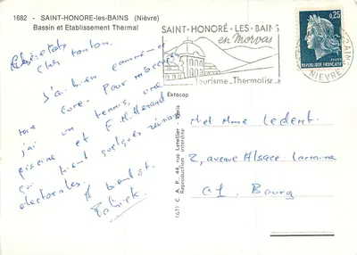 Saint-Honoré-les-Bains — Piscina y Establecimiento Termal — Editor Cap — Reverso
