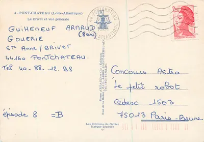 Pont-Château (Loire-Atlantique) — Le Brivet i widok ogólny — Pierre Artaud i Cie, wydawcy — Rewers