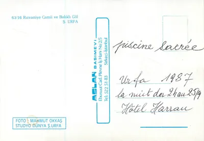 Rizvaniye Mosque — Surfa — Publisher Aslan Basimevi — Back