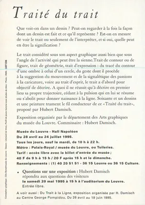 Tratado do traço — Exposição no museu do Louvre — edição Louvre — Verso