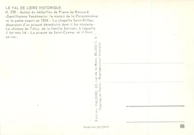 Pierre de Ronsard — 1524-1585 — Editora Valoire — Verso