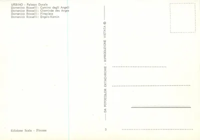 Palazzo Ducale — Lareira dos Anjos — Édition Scala — Verso