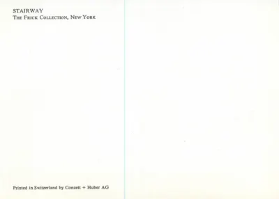Escada — A Coleção Frick, Nova York — Huber AG — Verso