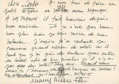 Zamek Morges — Szwajcaria — Éditions Helio, n° MR 31 — Rewers