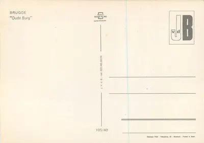 Brugge — Oude Burg — Wydawnictwo FIEA, seria 105/40 — Rewers