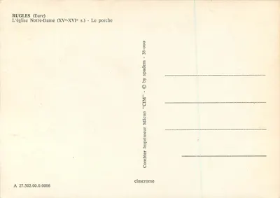 Rugles (Eure) — Katedra Najświętszej Maryi Panny (XV–XVI w.) — Portal — CIM — Rewers