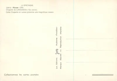 Chapelle de Languidou — ruines — Les Éditions Audierne, n°23810 — Verso